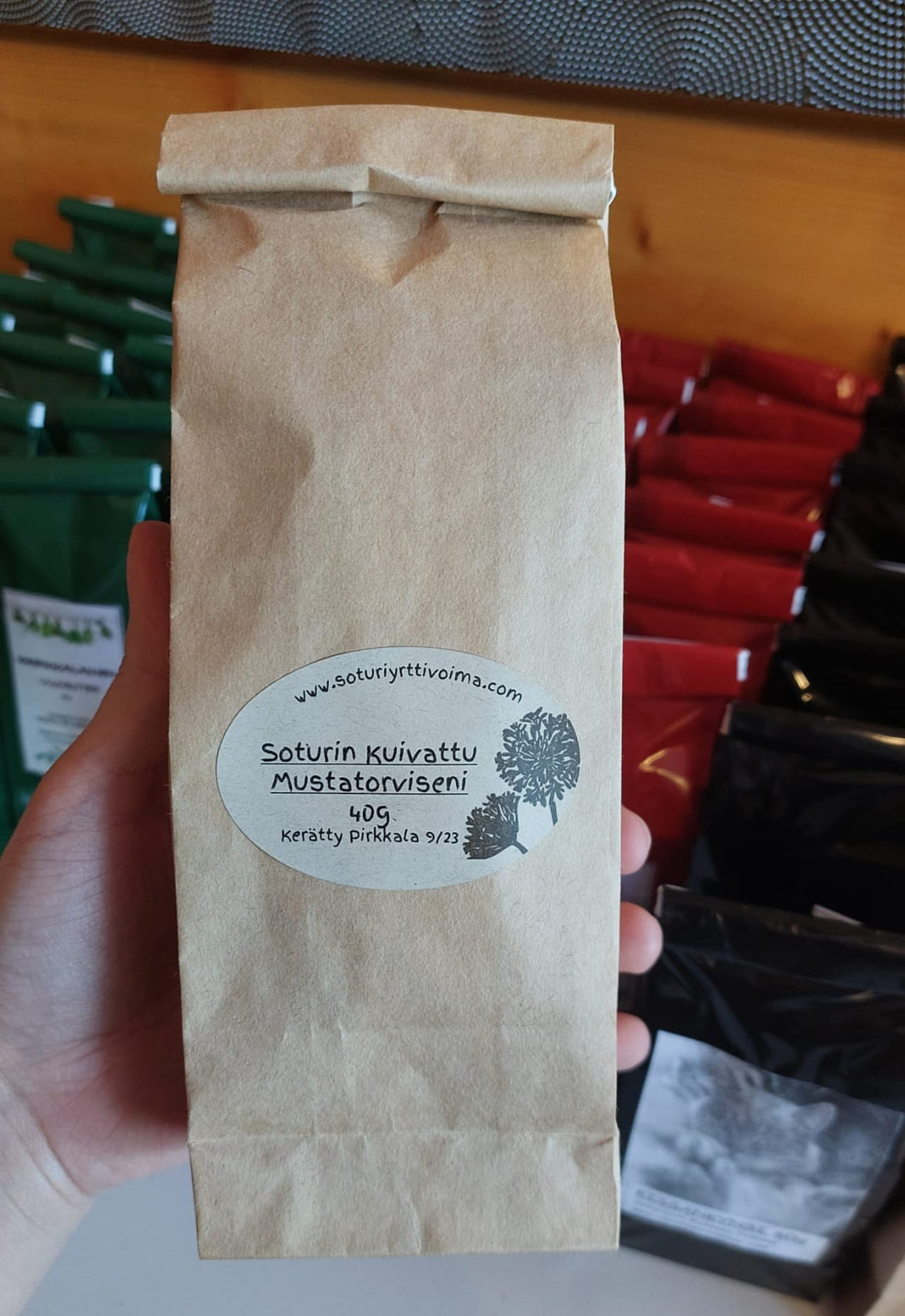 Kuivattu Mustatorvisieni 40g