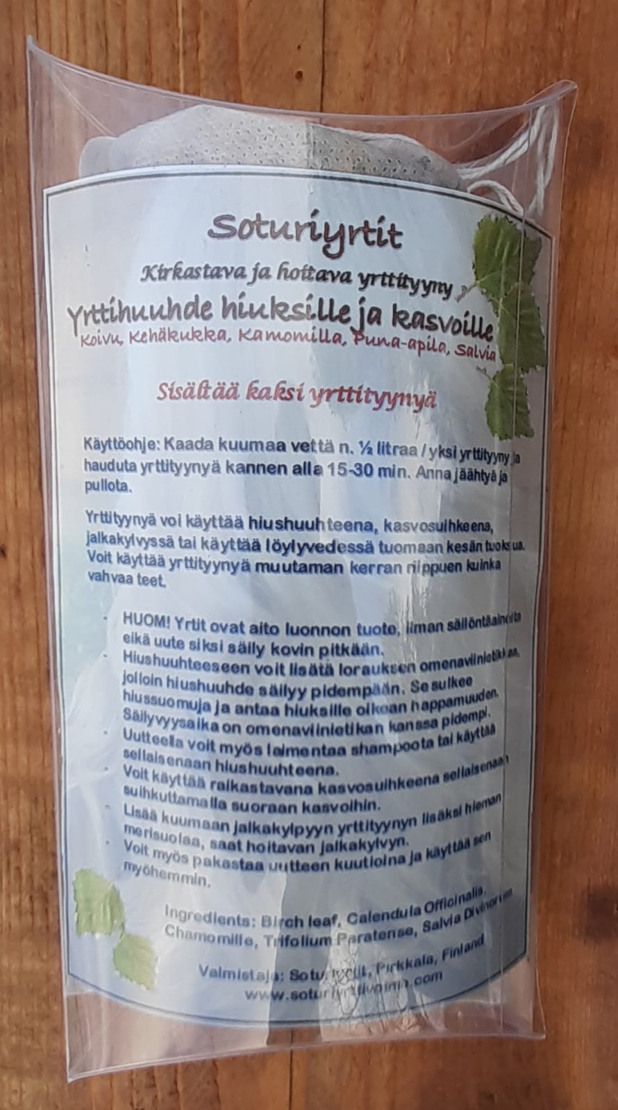 YRTTIHUUHDE HIUKSILLE JA KASVOILLE