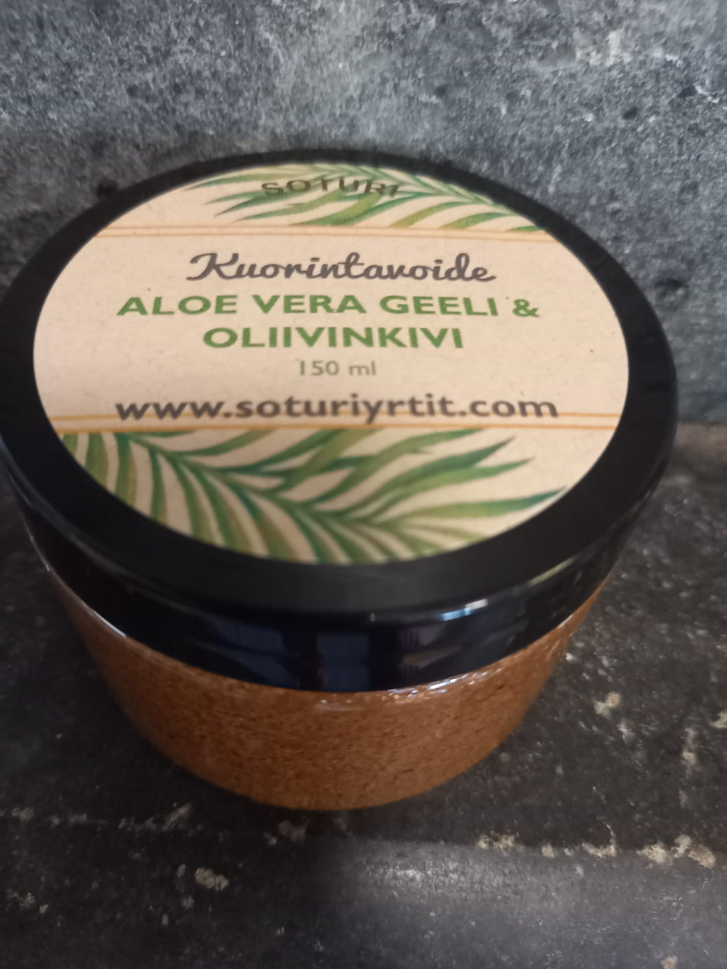 Aloe Vera Geeli & Olivinkivi Kuorintavoide 150ml